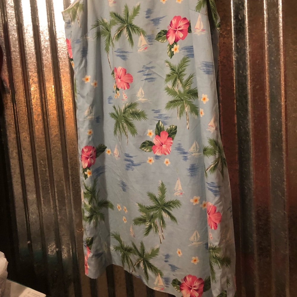 Talbots Petite size 12 Hawaiian knee length dress